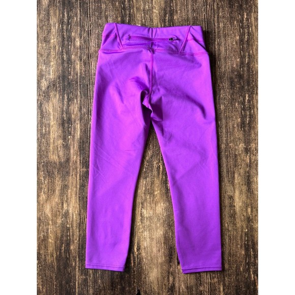 Athleta Women's Solid Purple Compression Leggings W/ Back Pocket Size XXS - Picture 3 of 5